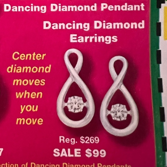 Dancing Diamond Earrings - Picture 7 of 7